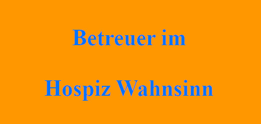 Betreuer im Hospiz Wahnsinn | J